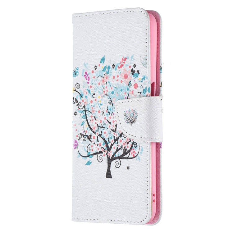 For OPPO A54 4G / A55 5G Colored Drawing Pattern Horizontal Flip Leather Case with Holder & Card Slots & Wallet