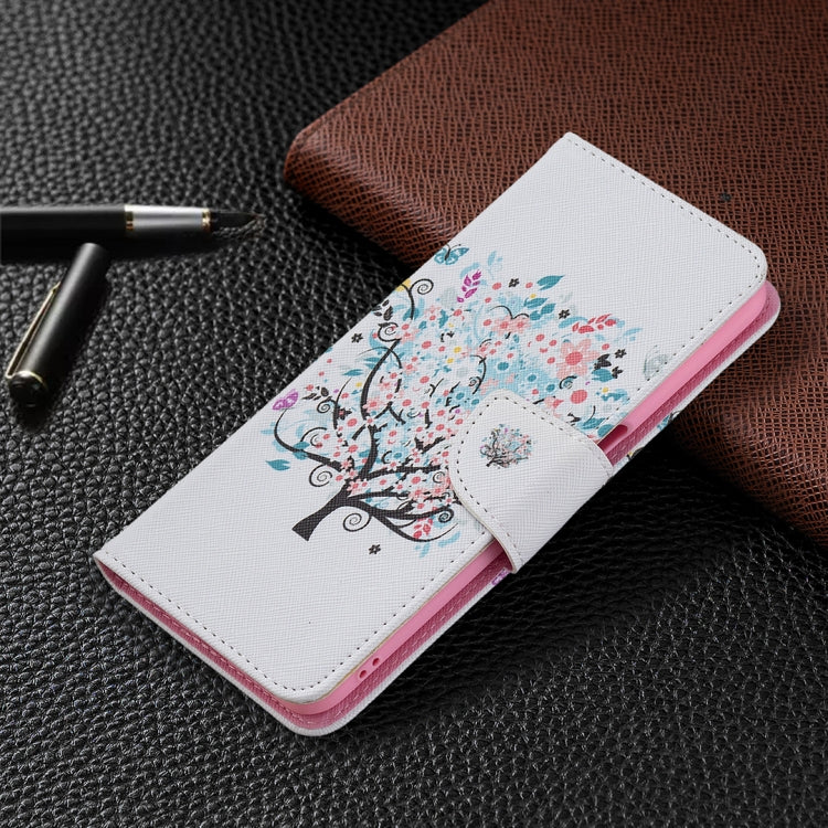 For OPPO A54 4G / A55 5G Colored Drawing Pattern Horizontal Flip Leather Case with Holder & Card Slots & Wallet