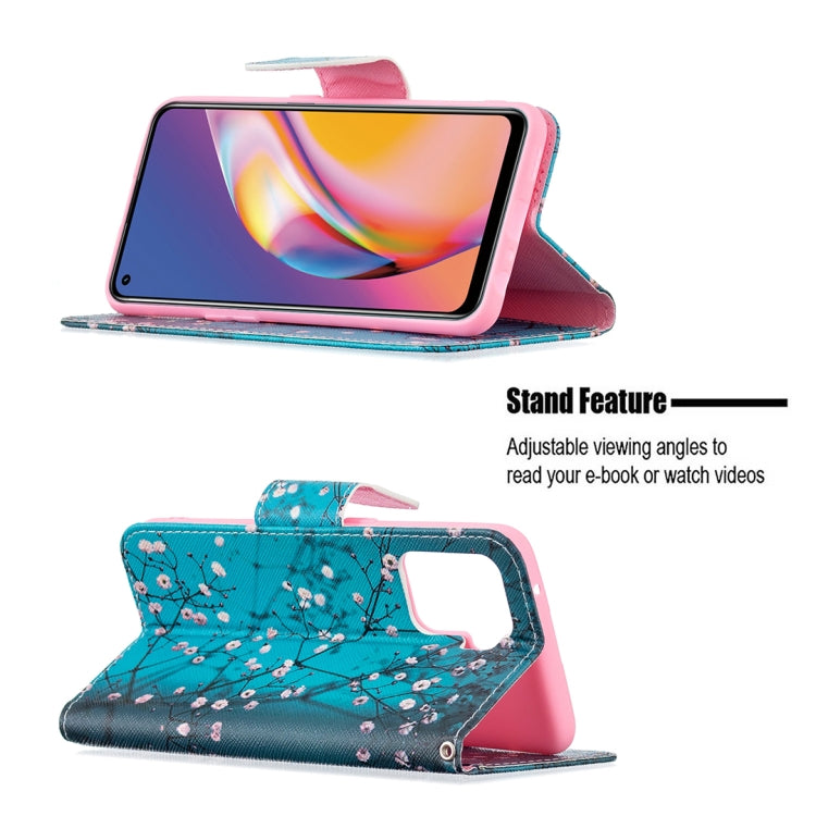 For OPPO A94 4G / Reno5 F / F19 Pro Colored Drawing Pattern Horizontal Flip Leather Case with Holder & Card Slots & Wallet