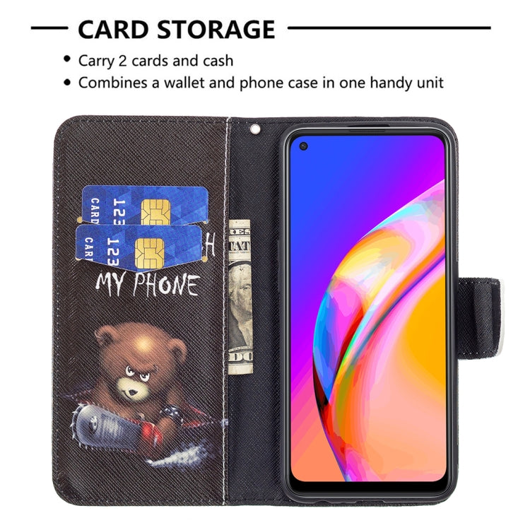 For OPPO A94 5G / Reno5 Z 5G / F19 Pro+ Colored Drawing Pattern Horizontal Flip Leather Case with Holder & Card Slots & Wallet