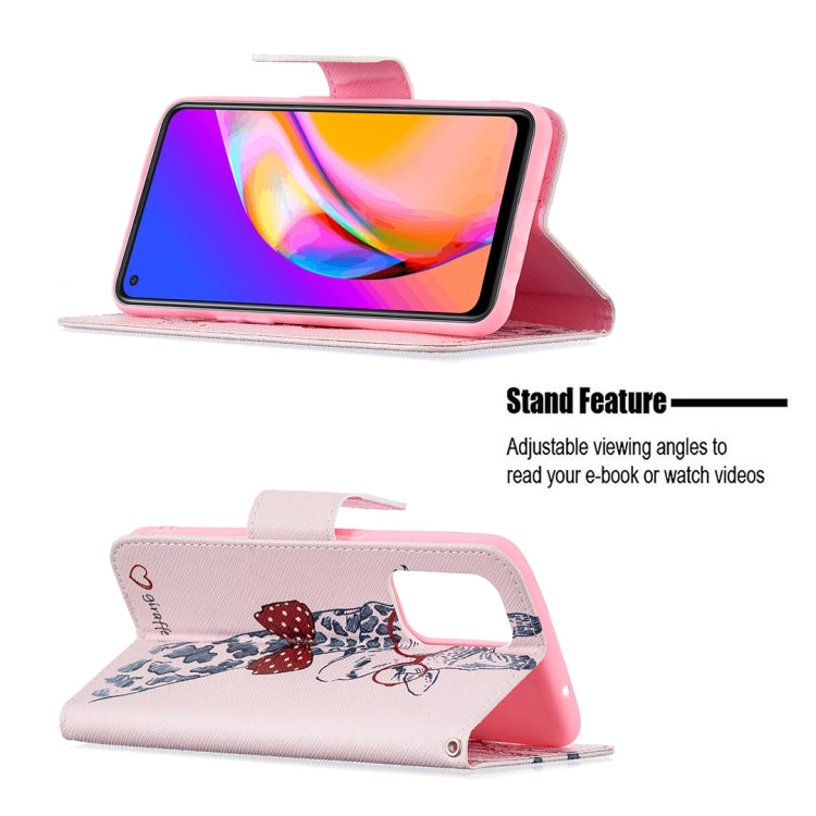 For OPPO A94 5G / Reno5 Z 5G / F19 Pro+ Colored Drawing Pattern Horizontal Flip Leather Case with Holder & Card Slots & Wallet