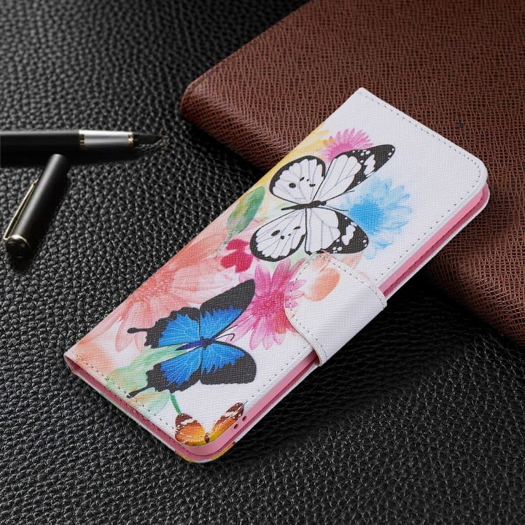For OPPO Reno6 Colored Drawing Pattern Horizontal Flip Leather Case with Holder & Card Slots & Wallet