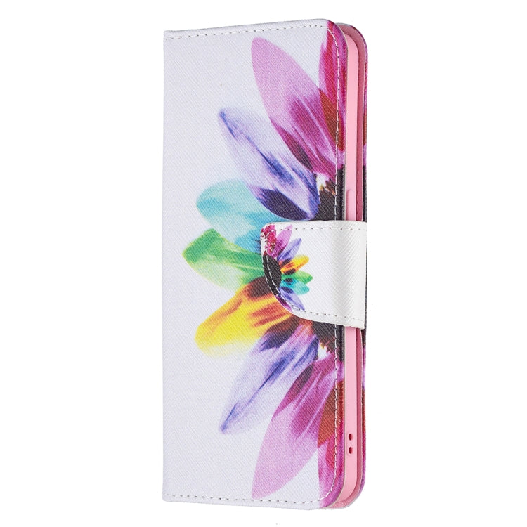 For OPPO Reno6 Colored Drawing Pattern Horizontal Flip Leather Case with Holder & Card Slots & Wallet