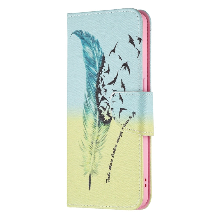For OPPO Reno6 Colored Drawing Pattern Horizontal Flip Leather Case with Holder & Card Slots & Wallet