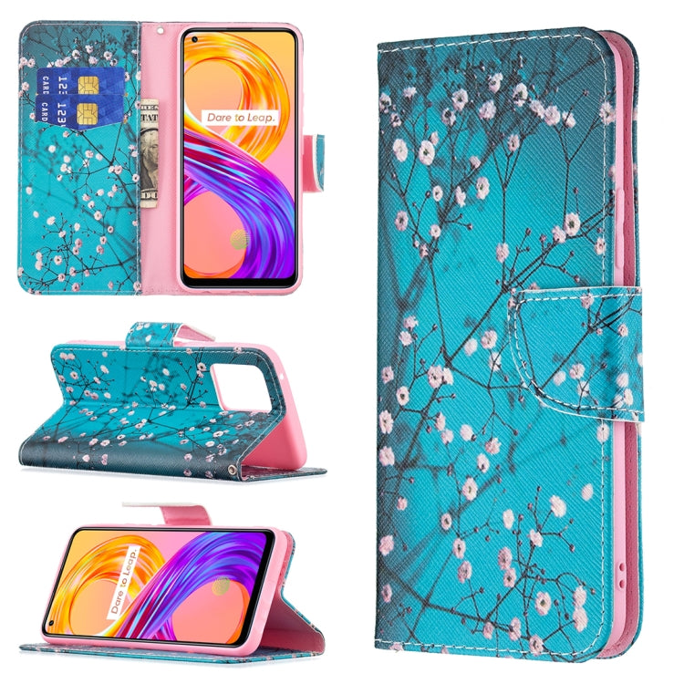 For OPPO Realme 8 / Realme 8 Pro Colored Drawing Pattern Horizontal Flip Leather Case with Holder & Card Slots & Wallet
