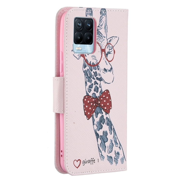For OPPO Realme 8 / Realme 8 Pro Colored Drawing Pattern Horizontal Flip Leather Case with Holder & Card Slots & Wallet