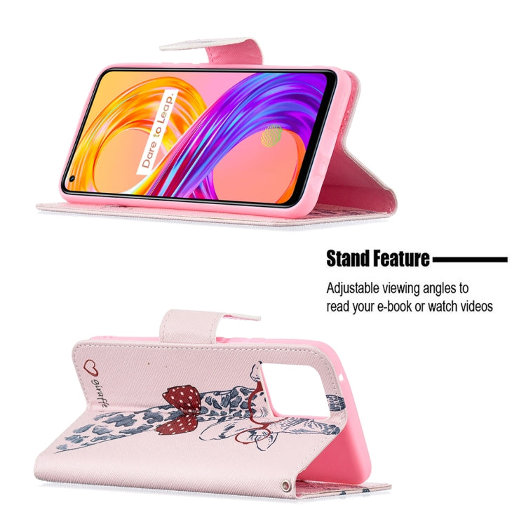 For OPPO Realme 8 / Realme 8 Pro Colored Drawing Pattern Horizontal Flip Leather Case with Holder & Card Slots & Wallet