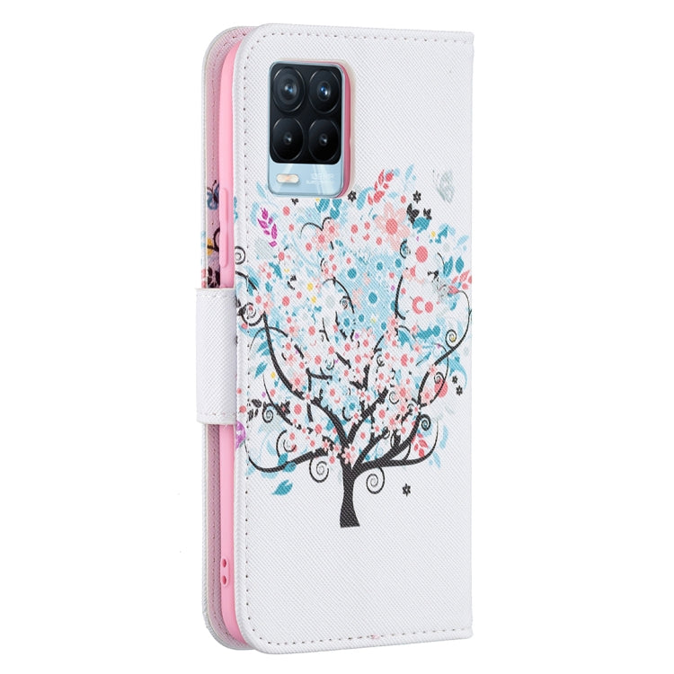 For OPPO Realme 8 / Realme 8 Pro Colored Drawing Pattern Horizontal Flip Leather Case with Holder & Card Slots & Wallet