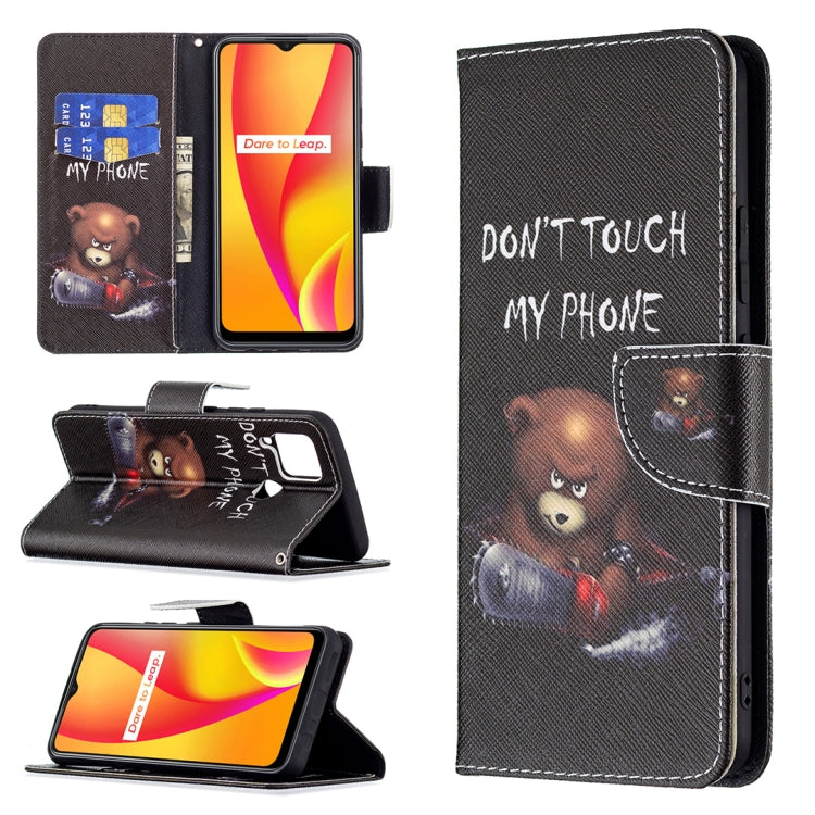 For OPPO Realme C15 / C12 / C25 Colored Drawing Pattern Horizontal Flip Leather Case with Holder & Card Slots & Wallet