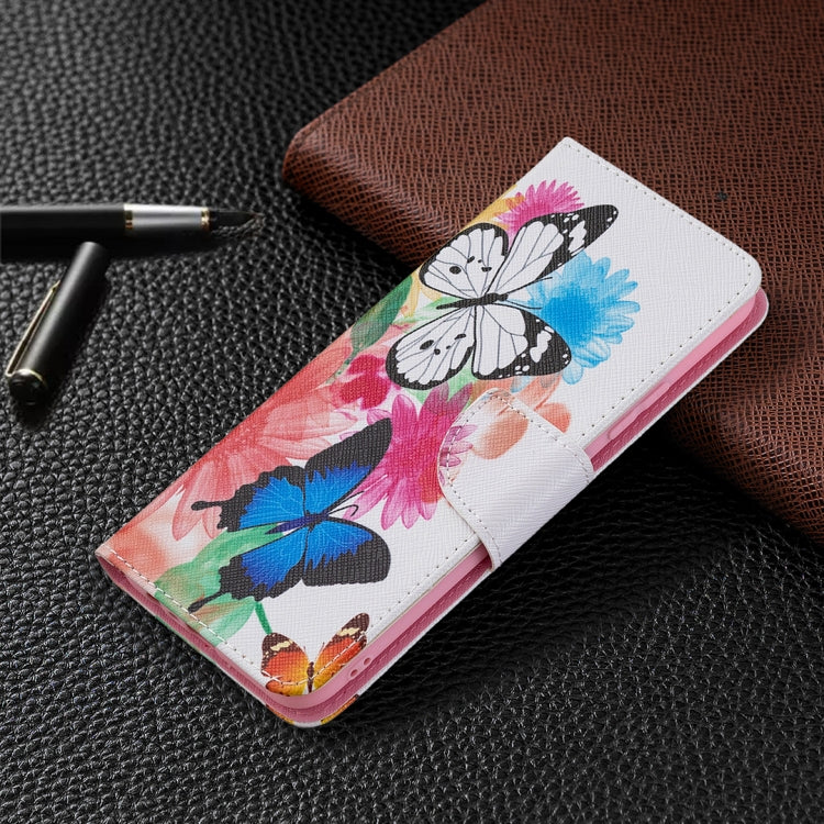 For OPPO Realme C21 / C20 Colored Drawing Pattern Horizontal Flip Leather Case with Holder & Card Slots & Wallet