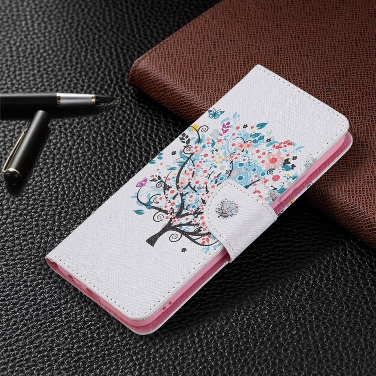For OPPO Realme C21 / C20 Colored Drawing Pattern Horizontal Flip Leather Case with Holder & Card Slots & Wallet