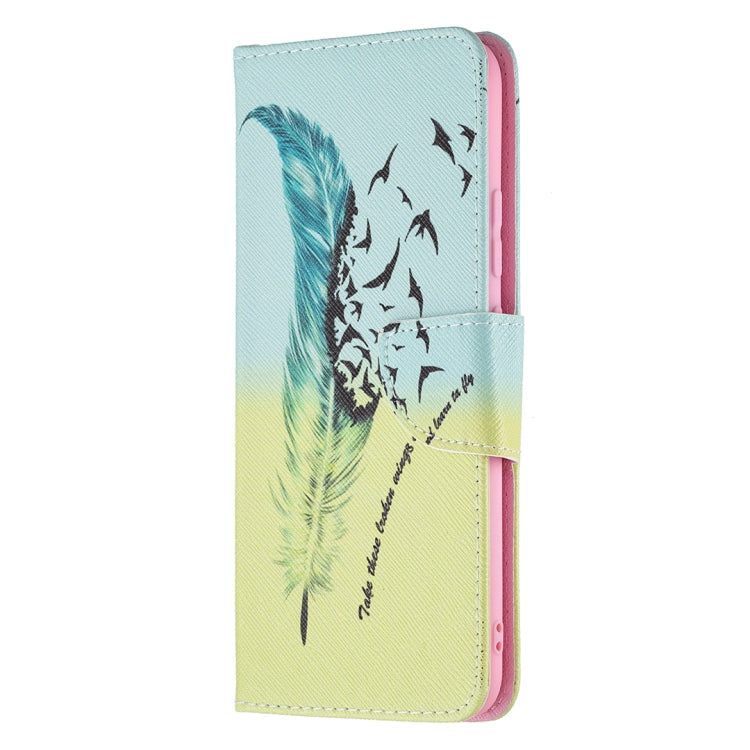 For OPPO Realme C21 / C20 Colored Drawing Pattern Horizontal Flip Leather Case with Holder & Card Slots & Wallet