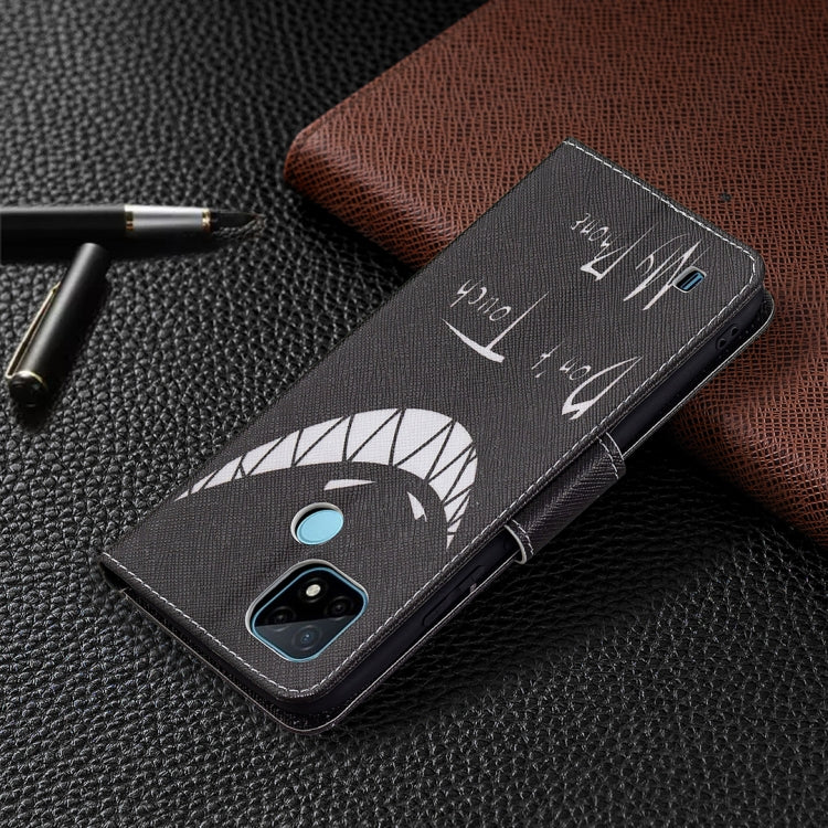 For OPPO Realme C21 / C20 Colored Drawing Pattern Horizontal Flip Leather Case with Holder & Card Slots & Wallet