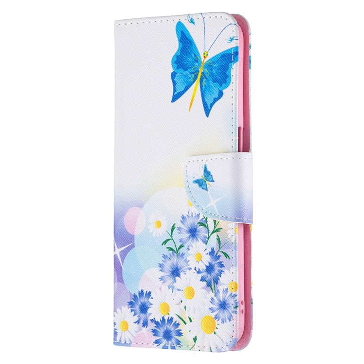 For OPPO Realme 8 5G / Realme V13 Colored Drawing Pattern Horizontal Flip Leather Case with Holder & Card Slots & Wallet