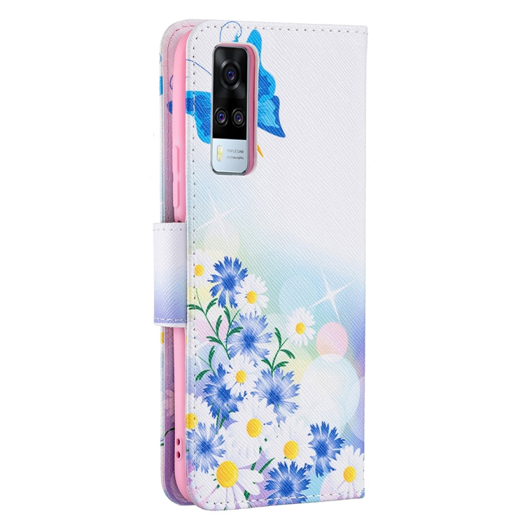 For vivo Y51 2020 / Y51a / Y51s Colored Drawing Pattern Horizontal Flip Leather Case with Holder & Card Slots & Wallet