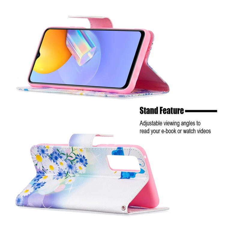 For vivo Y51 2020 / Y51a / Y51s Colored Drawing Pattern Horizontal Flip Leather Case with Holder & Card Slots & Wallet