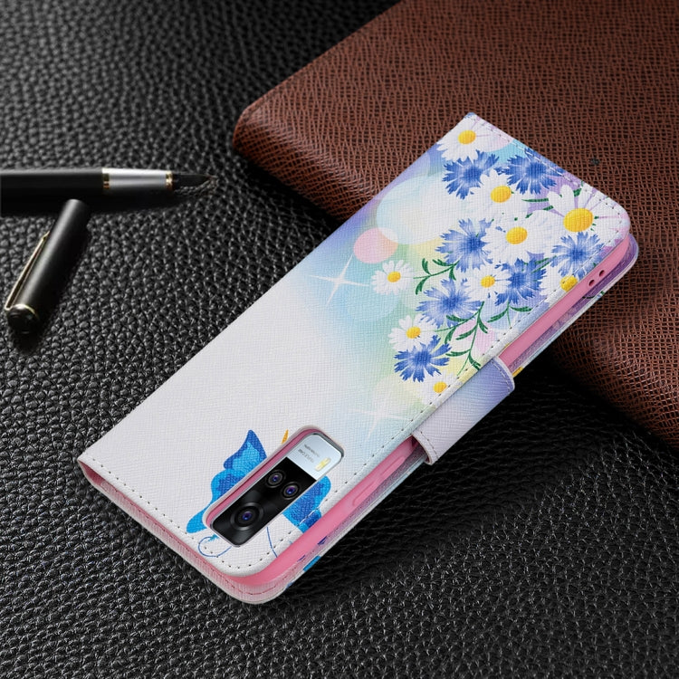 For vivo Y51 2020 / Y51a / Y51s Colored Drawing Pattern Horizontal Flip Leather Case with Holder & Card Slots & Wallet