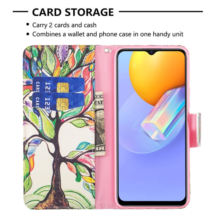 For vivo Y51 2020 / Y51a / Y51s Colored Drawing Pattern Horizontal Flip Leather Case with Holder & Card Slots & Wallet