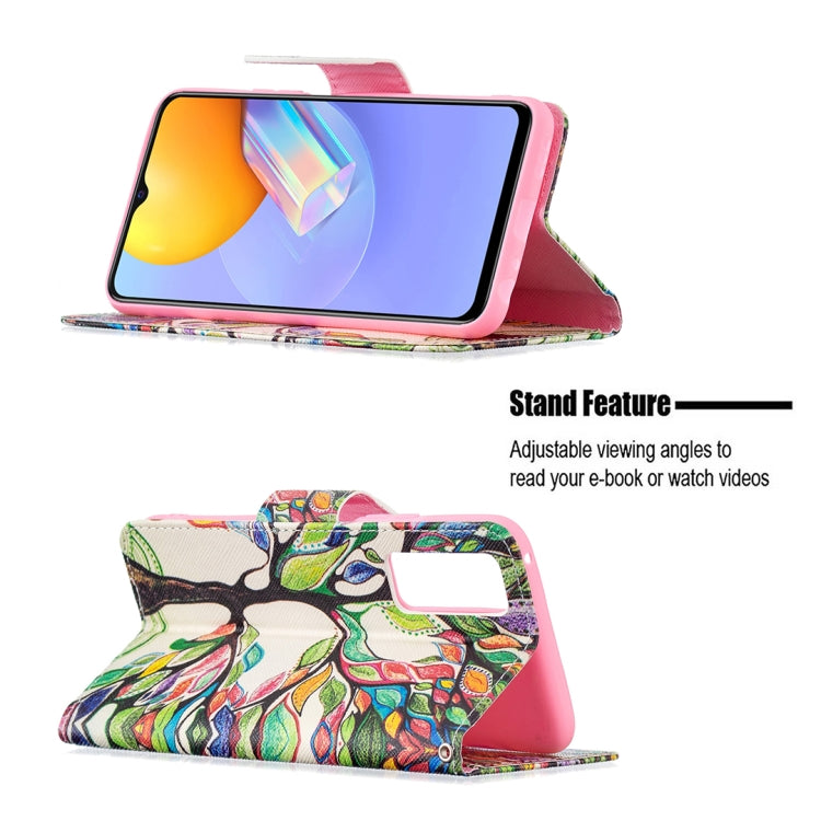 For vivo Y51 2020 / Y51a / Y51s Colored Drawing Pattern Horizontal Flip Leather Case with Holder & Card Slots & Wallet