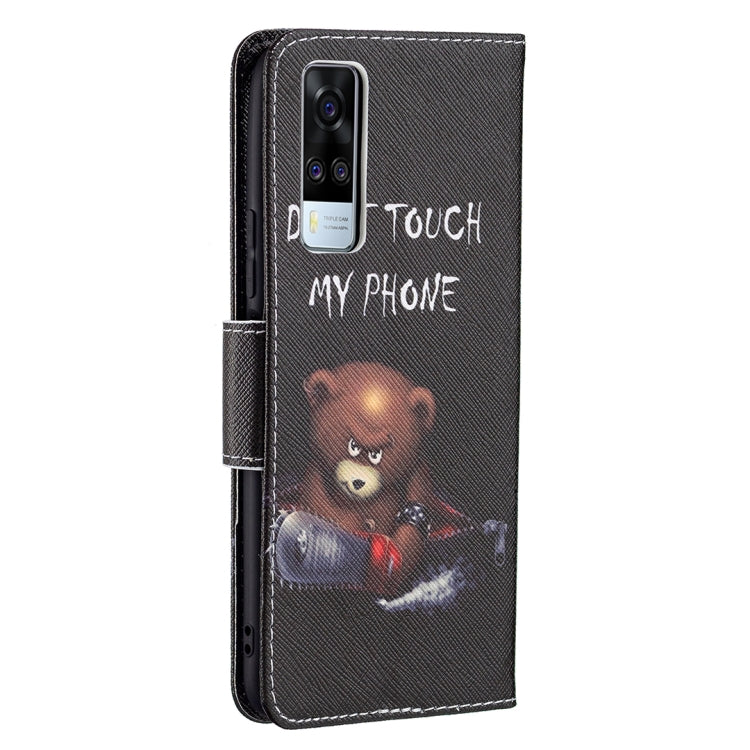 For vivo Y51 2020 / Y51a / Y51s Colored Drawing Pattern Horizontal Flip Leather Case with Holder & Card Slots & Wallet