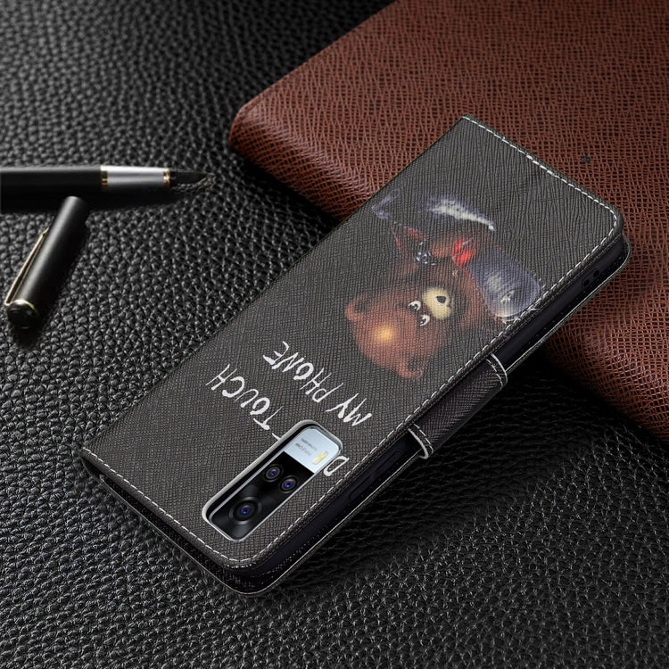 For vivo Y51 2020 / Y51a / Y51s Colored Drawing Pattern Horizontal Flip Leather Case with Holder & Card Slots & Wallet
