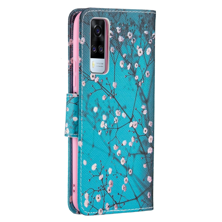 For vivo Y51 2020 / Y51a / Y51s Colored Drawing Pattern Horizontal Flip Leather Case with Holder & Card Slots & Wallet