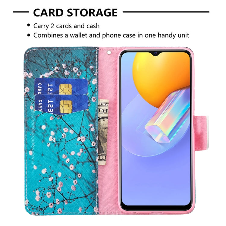 For vivo Y51 2020 / Y51a / Y51s Colored Drawing Pattern Horizontal Flip Leather Case with Holder & Card Slots & Wallet