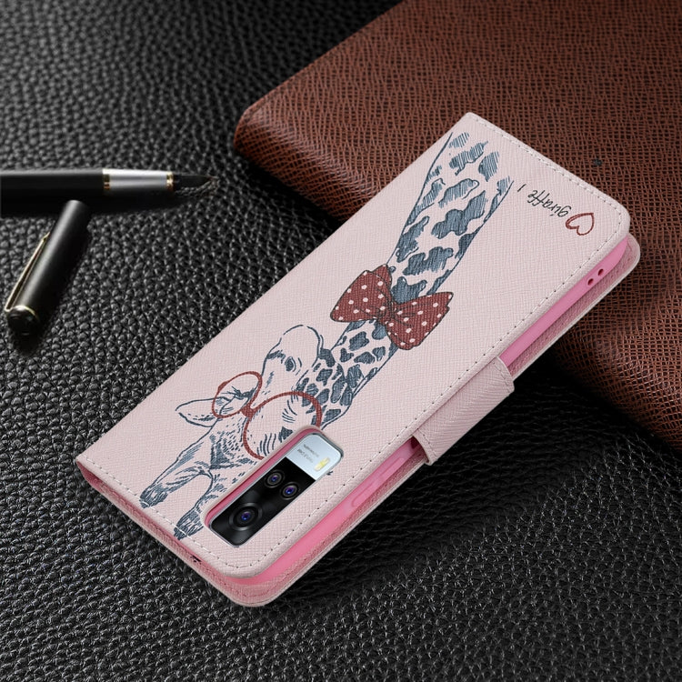 For vivo Y51 2020 / Y51a / Y51s Colored Drawing Pattern Horizontal Flip Leather Case with Holder & Card Slots & Wallet