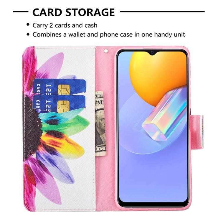 For vivo Y51 2020 / Y51a / Y51s Colored Drawing Pattern Horizontal Flip Leather Case with Holder & Card Slots & Wallet