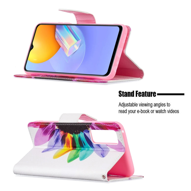 For vivo Y51 2020 / Y51a / Y51s Colored Drawing Pattern Horizontal Flip Leather Case with Holder & Card Slots & Wallet