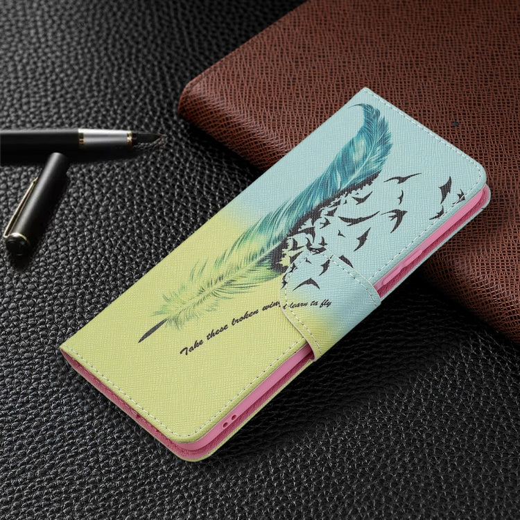 For vivo Y51 2020 / Y51a / Y51s Colored Drawing Pattern Horizontal Flip Leather Case with Holder & Card Slots & Wallet
