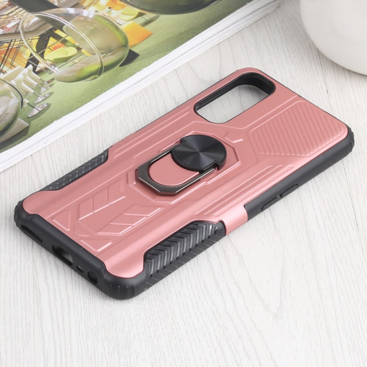 10 PCS Shield Armor PC+TPU Protective Case with 360 Degree Rotation Ring Holder For OPPO Realme 7