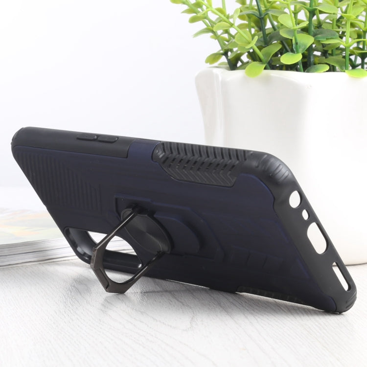 10 PCS Shield Armor PC+TPU Protective Case with 360 Degree Rotation Ring Holder For OPPO Realme 7