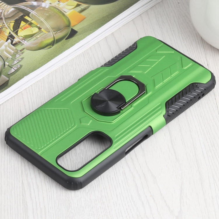 10 PCS Shield Armor PC+TPU Protective Case with 360 Degree Rotation Ring Holder For OPPO Realme 7