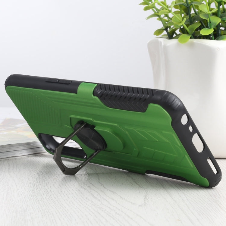 10 PCS Shield Armor PC+TPU Protective Case with 360 Degree Rotation Ring Holder For OPPO Realme 7