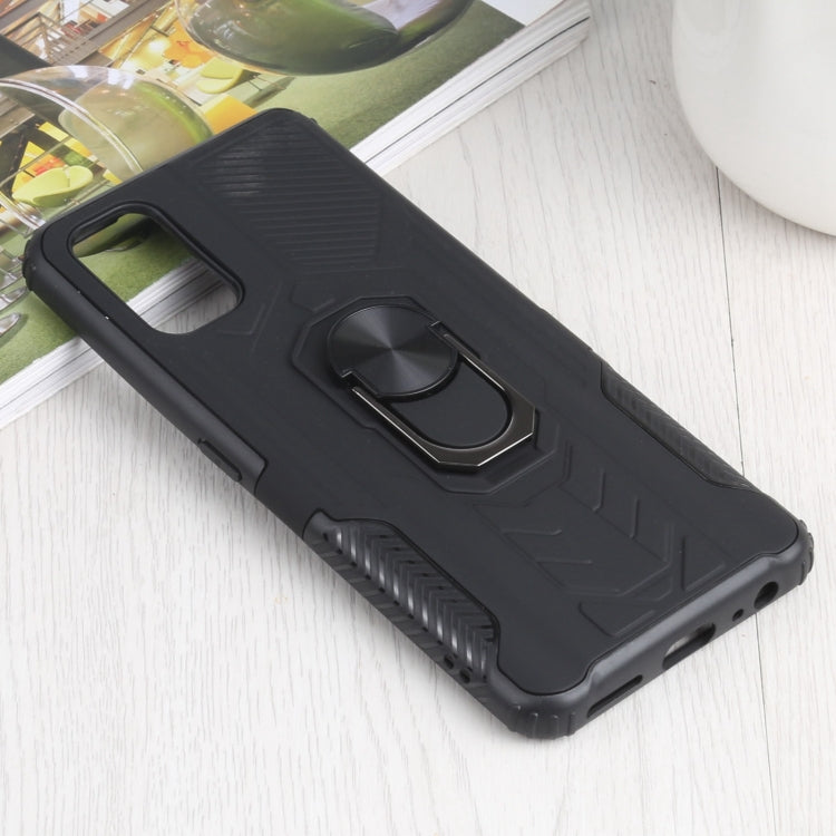 10 PCS Shield Armor PC+TPU Protective Case with 360 Degree Rotation Ring Holder For OPPO Realme 7 Pro