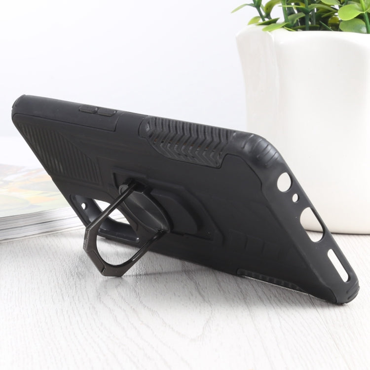 10 PCS Shield Armor PC+TPU Protective Case with 360 Degree Rotation Ring Holder For OPPO Realme 7 Pro