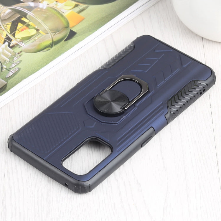 10 PCS Shield Armor PC+TPU Protective Case with 360 Degree Rotation Ring Holder For OPPO Realme 7 Pro