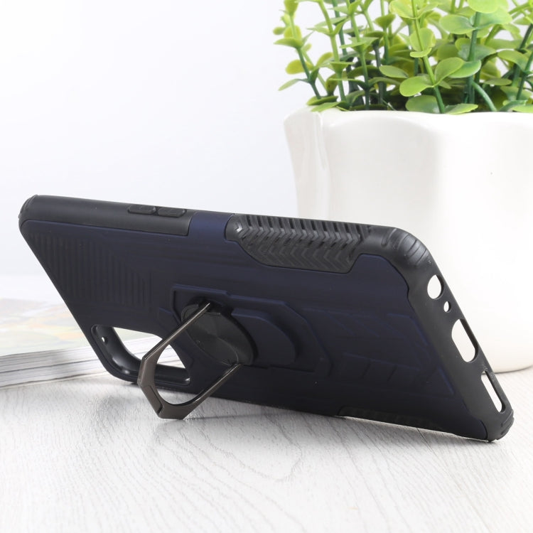 10 PCS Shield Armor PC+TPU Protective Case with 360 Degree Rotation Ring Holder For OPPO Realme 7 Pro