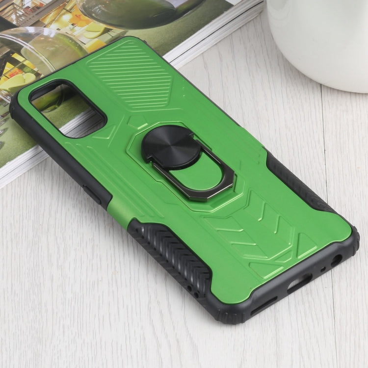 10 PCS Shield Armor PC+TPU Protective Case with 360 Degree Rotation Ring Holder For OPPO Realme 7 Pro