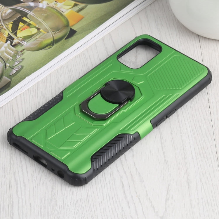 10 PCS Shield Armor PC+TPU Protective Case with 360 Degree Rotation Ring Holder For OPPO Realme 7 Pro