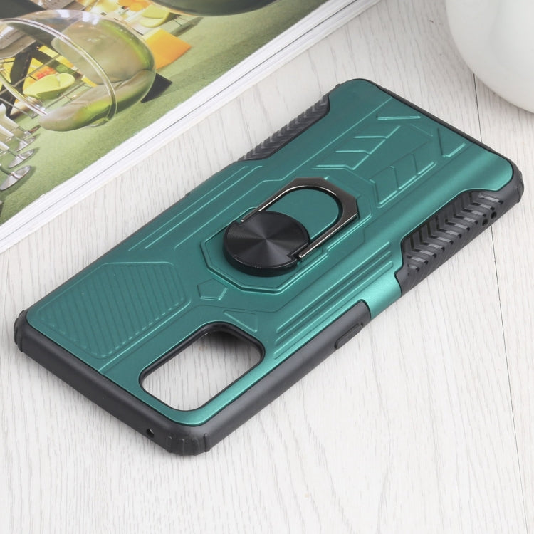 10 PCS Shield Armor PC+TPU Protective Case with 360 Degree Rotation Ring Holder For OPPO Realme 7 Pro
