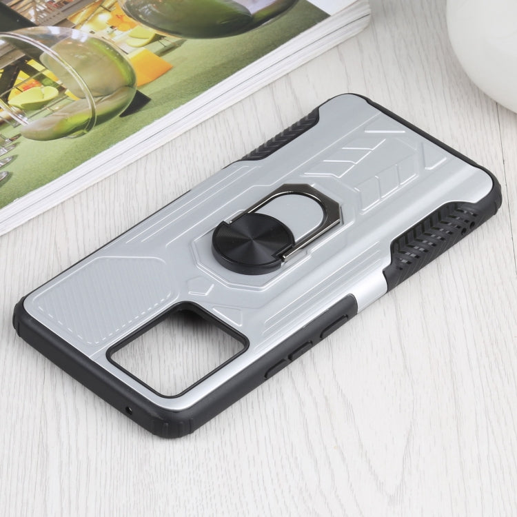 10 PCS Shield Armor PC+TPU Protective Case with 360 Degree Rotation Ring Holder For OPPO Realme 8 /  8 Pro