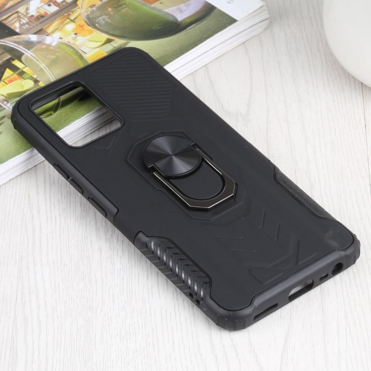 10 PCS Shield Armor PC+TPU Protective Case with 360 Degree Rotation Ring Holder For OPPO Realme 8 /  8 Pro