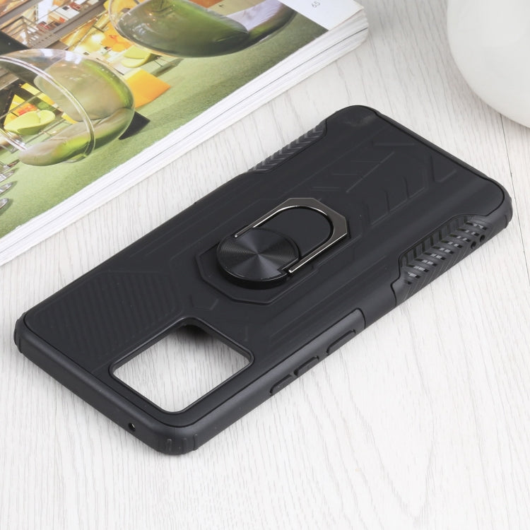 10 PCS Shield Armor PC+TPU Protective Case with 360 Degree Rotation Ring Holder For OPPO Realme 8 /  8 Pro