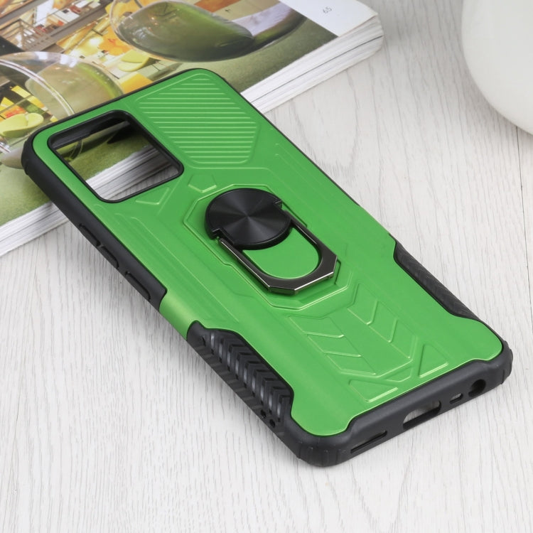 10 PCS Shield Armor PC+TPU Protective Case with 360 Degree Rotation Ring Holder For OPPO Realme 8 /  8 Pro