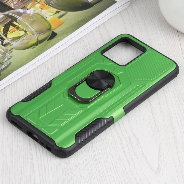 10 PCS Shield Armor PC+TPU Protective Case with 360 Degree Rotation Ring Holder For OPPO Realme 8 /  8 Pro