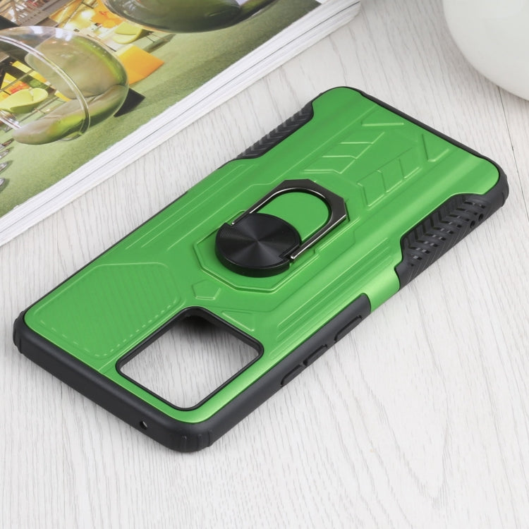 10 PCS Shield Armor PC+TPU Protective Case with 360 Degree Rotation Ring Holder For OPPO Realme 8 /  8 Pro