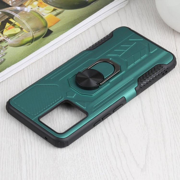 10 PCS Shield Armor PC+TPU Protective Case with 360 Degree Rotation Ring Holder For OPPO Realme 8 /  8 Pro