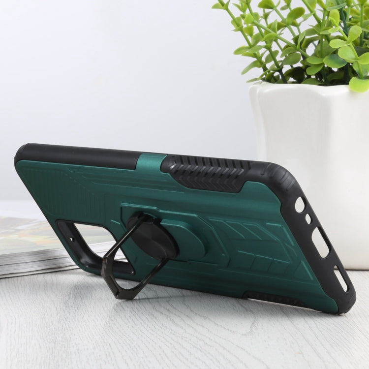 10 PCS Shield Armor PC+TPU Protective Case with 360 Degree Rotation Ring Holder For OPPO Realme 8 /  8 Pro